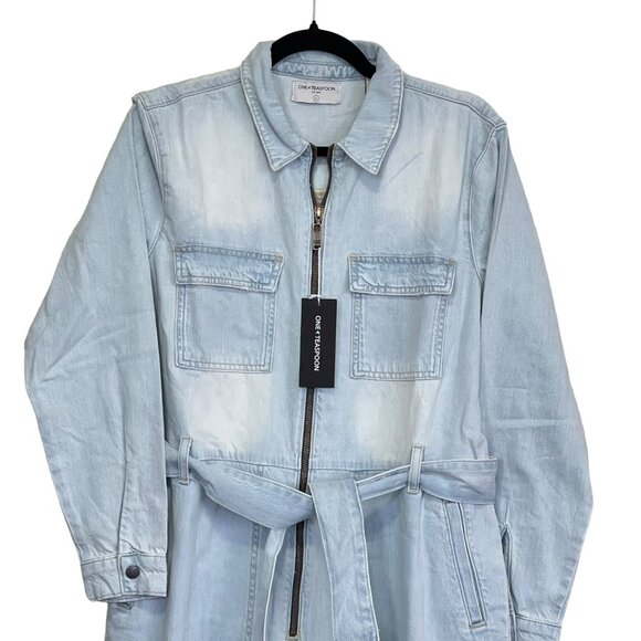 One Teaspoon Angel Claudia Overall Denim Jean Jumpsuit Small NWT - Picture 6 of 10